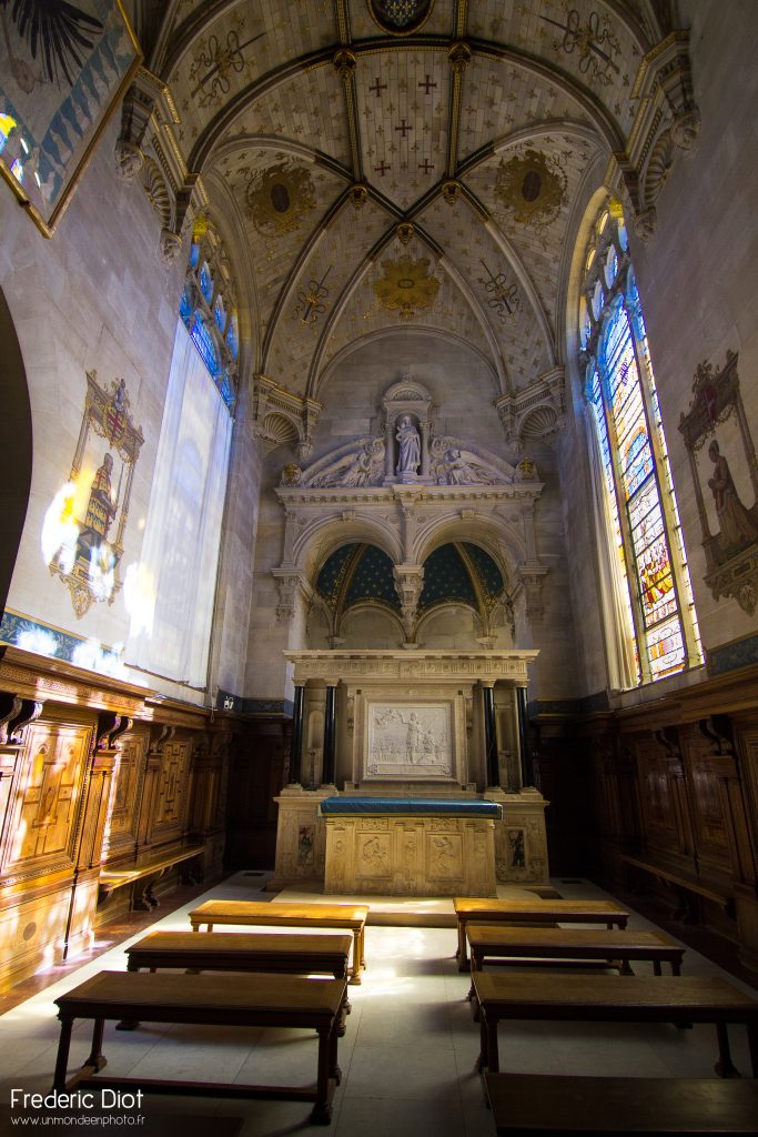 La magnifique chapelle du château de Chantilly. 